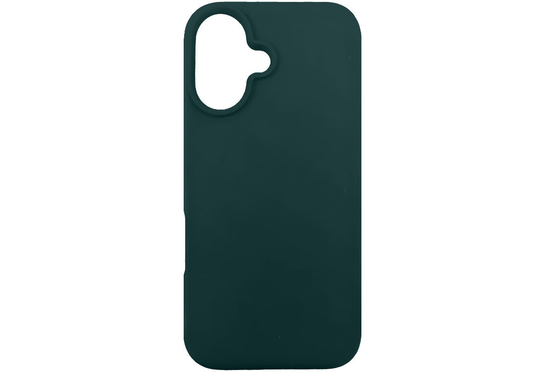 Etui 3MK Silicone Guardx do Apple iPhone 16 Ciemno-zielony bezpieczny wytrzymały zadowalający silikon hipoalergiczny detalicznie wykończone miękka mikrofibra