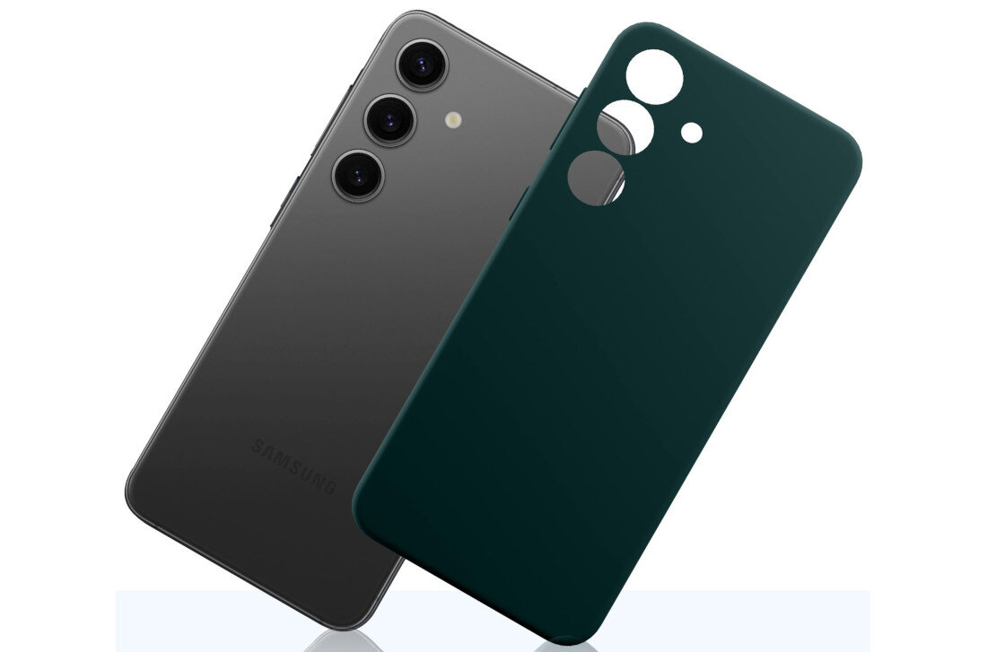 Etui 3MK Silicone Guardx do Samsung Galaxy S24 FE Ciemno-zielony ochrona bezpieczeństwo silikon wysoka jakość testy Military Grade wysoki współczynnik tarcia Komfortowe użytkowanie