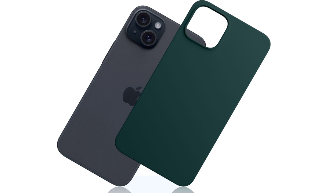Etui 3MK Silicone Guardx do Apple iPhone 15 Ciemno-zielony ochrona bezpieczeństwo silikon wysoka jakość testy Military Grade wysoki współczynnik tarcia Komfortowe użytkowanie