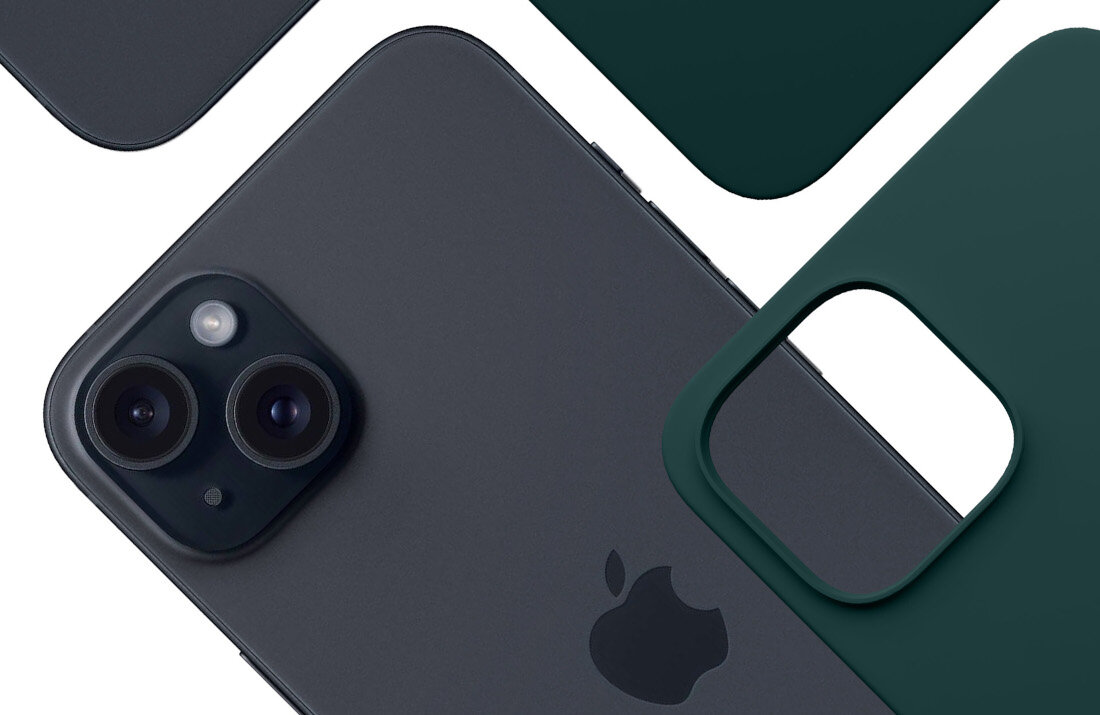 Etui 3MK Silicone Guardx do Apple iPhone 15 Ciemno-zielony właściwości kurz zabrudzenia Zawsze czysty i elegancki