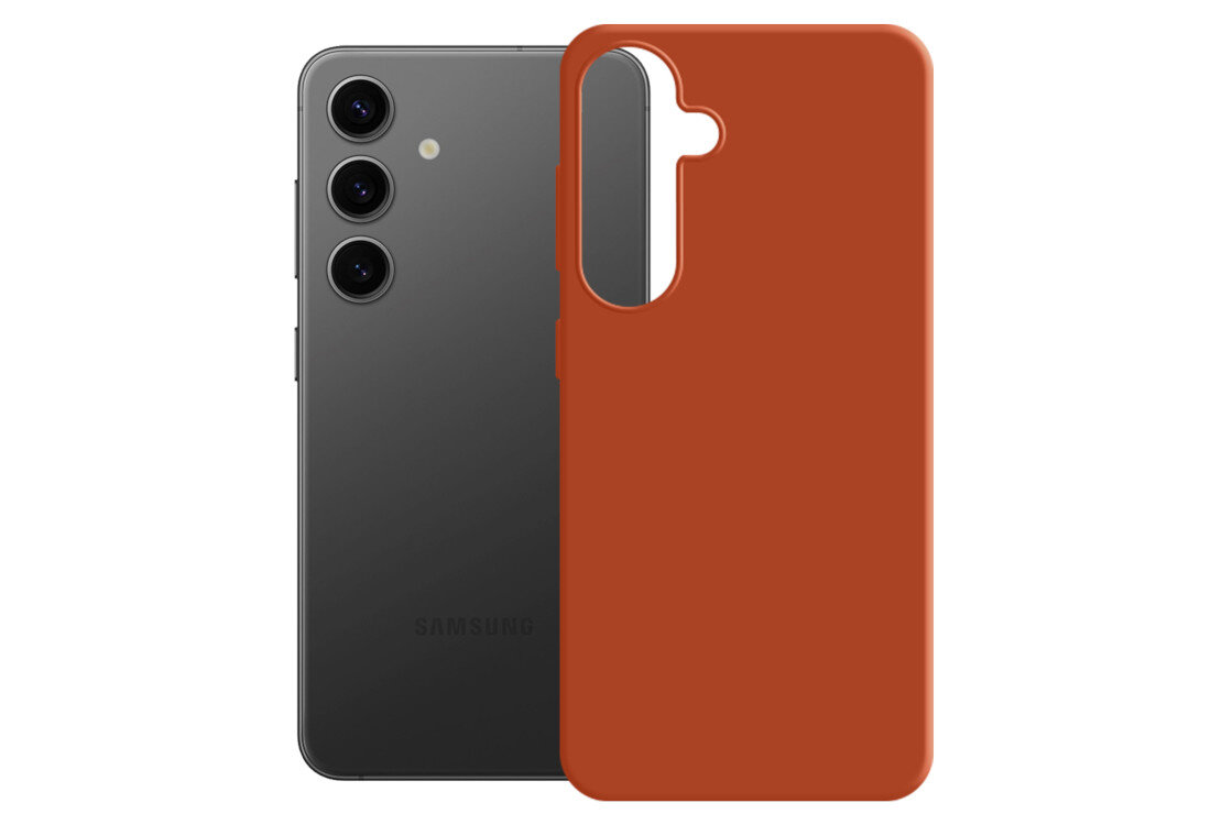 Etui 3MK Silicone Guardx do Samsung Galaxy S24 FE Ciemno-czerwony ochrona bezpieczeństwo silikon wysoka jakość testy Military Grade wysoki współczynnik tarcia Komfortowe użytkowanie