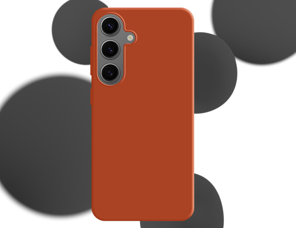 Etui 3MK Silicone Guardx do Samsung Galaxy S24 FE Ciemno-czerwony właściwości kurz zabrudzenia Zawsze czysty i elegancki