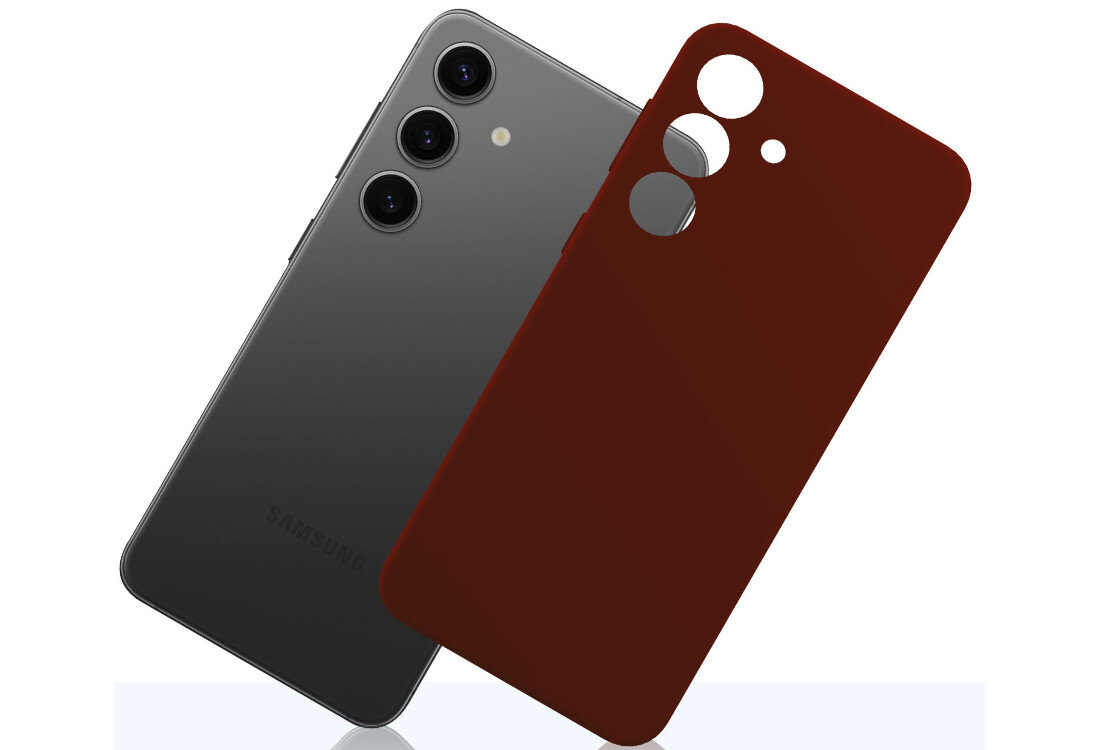 Etui 3MK Silicone Guardx do Samsung Galaxy S24 Ciemno-czerwony ochrona bezpieczeństwo silikon wysoka jakość testy Military Grade wysoki współczynnik tarcia Komfortowe użytkowanie