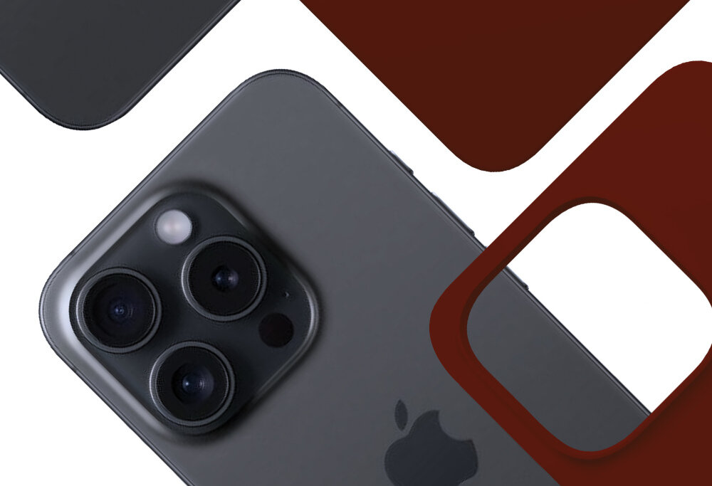 Etui 3MK Silicone Guardx do Apple iPhone 16 Pro Ciemno-czerwony właściwości kurz zabrudzenia Zawsze czysty i elegancki