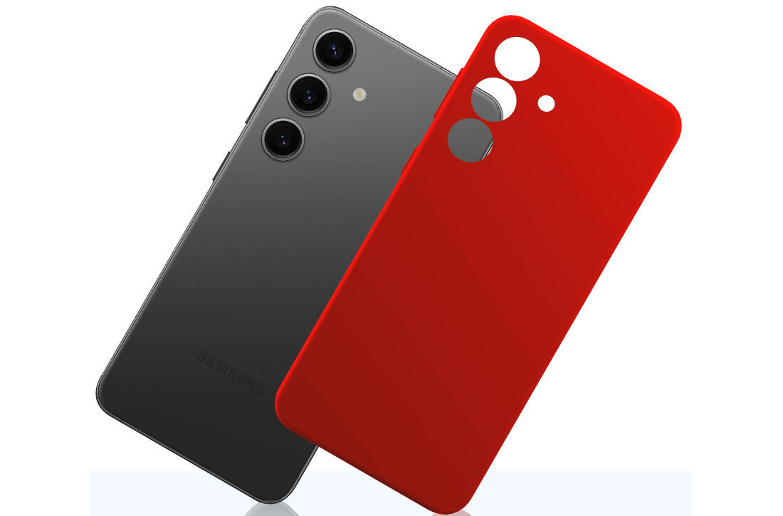 Etui 3MK Silicone Guardx do Samsung Galaxy S24 Czerwony ochrona bezpieczeństwo silikon wysoka jakość testy Military Grade wysoki współczynnik tarcia Komfortowe użytkowanie