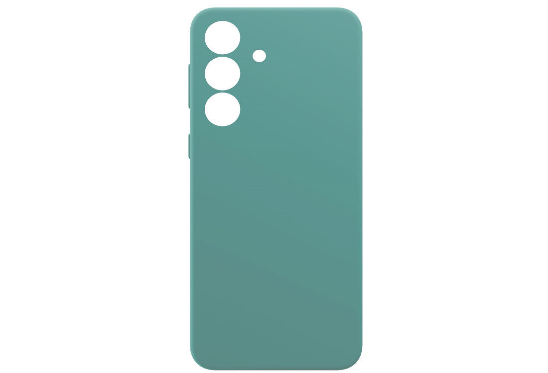 Etui 3MK Silicone Guardx do Samsung Galaxy S24 FE Zielony bezpieczny wytrzymały zadowalający silikon hipoalergiczny detalicznie wykończone miękka mikrofibra