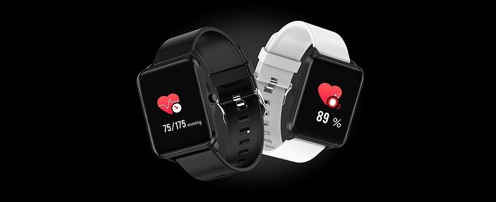 Smartwatch BEMI Kix ekran bateria pulsometr zdrowie sen czujnik monitoring pasek łączność
