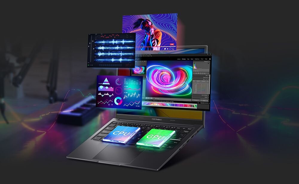 Laptop ASUS VivoBook 14X K3405 - Laptop z żywym ekranem i wygodną klawiaturą, łączący estetykę z funkcjonalnością w codziennym użytkowaniu.