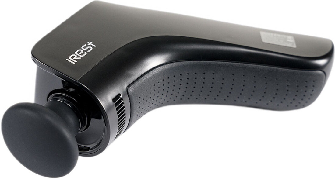 Masażer ręczny Gun IREST C513S Komfortowa obsługa Prosty panel sterowania dwa przyciski Włączanie, wyłączanie oraz regulacja intensywności