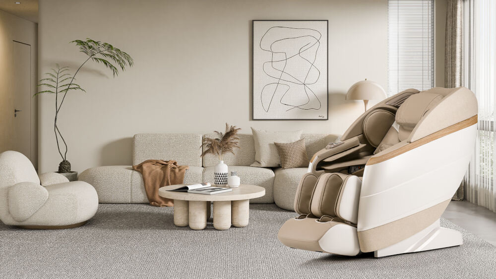 Fotel masujący IREST Queentri Beżowy