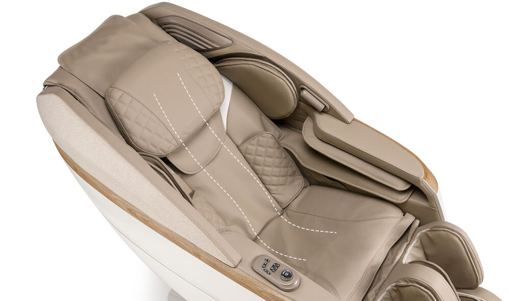 Fotel masujący IREST Queentri Beżowy SL-shape kształt precyzja dopasowanie ruch