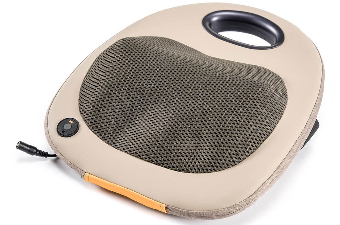 Poduszka masująca IREST D260C Bezprzewodowe użytkowanie wbudowany akumulator czas pracy do 6 pełnych sesji masażu wygoda komfort użytkowanie korzystanie