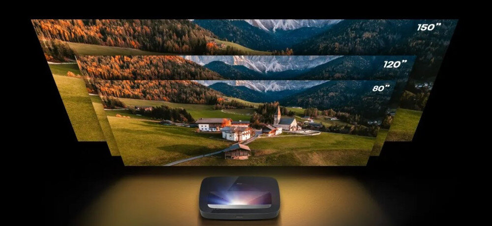 Projektor HISENSE PL2 - Elastyczność w aranżacji, projektor, rózne calarze wyświetlania