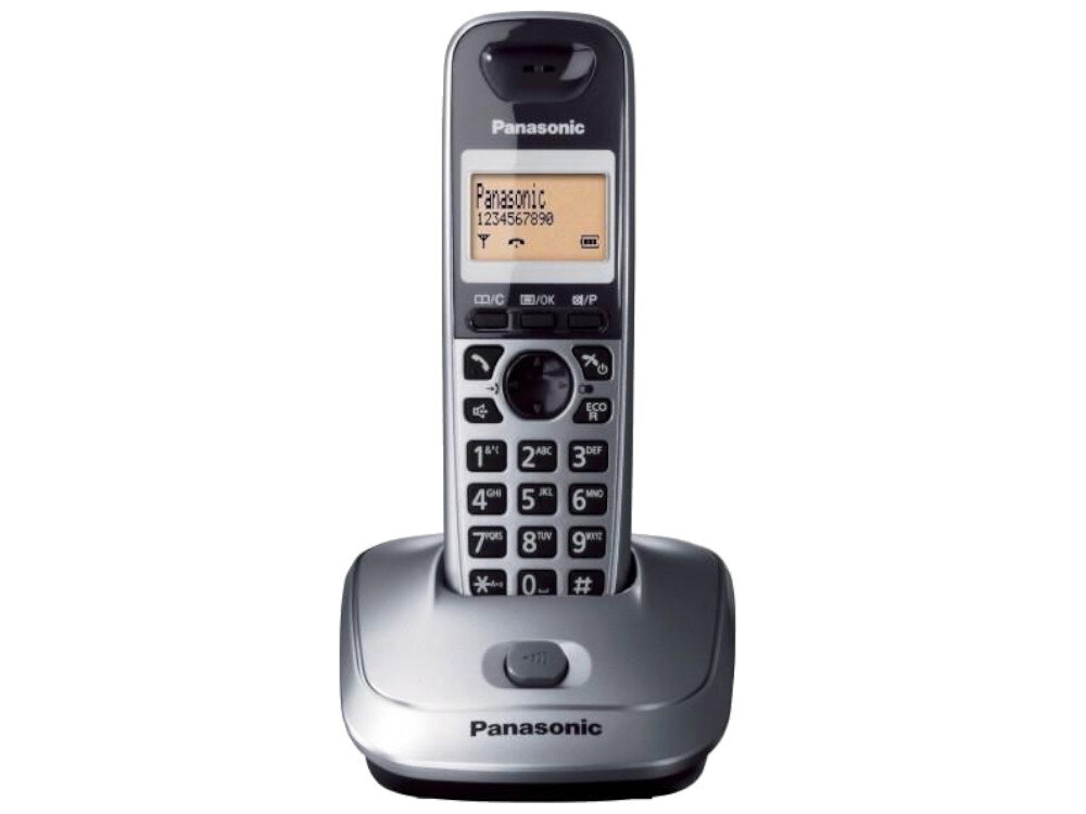 PANASONIC KX-TG2512 System korekcji błędów telefon bezprzewodowy słuchawkę i bazę z ładowarką