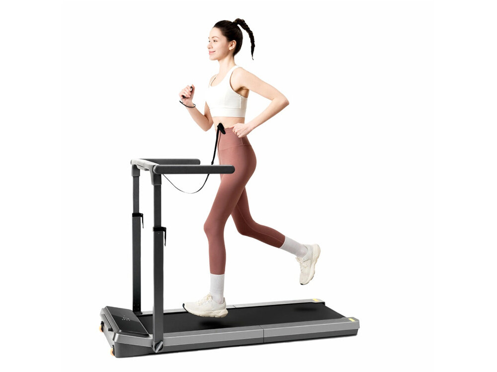 Bieżnia elektryczna KINGSMITH Z3 Hybrid+ Treadmill 735W 10km-h kobieta biegnie na bieżni zdjęcie na białym tle bieżnia do domu i do biura prędkość od 1 do 10 km/h spacer marsz składana konstrukcja