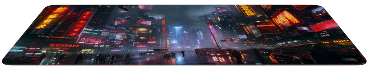 Podkładka HUMANS+ROBOTS antypoślizgowy spód z gumowy precyzyjne manewrowanie intensywnej gry pracy z grafiką lub arkuszami - podkładka od przodu  na białym tle