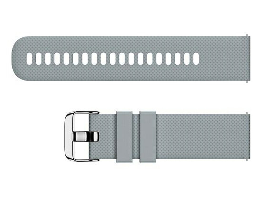 BELINE Grid Texture Silicone elastycznego silikonu miękkości Tekstura w formie siatki regulowane zapięcie ze stali nierdzewnej pasuje do różnych modeli smartwatchy - pasek na płasko