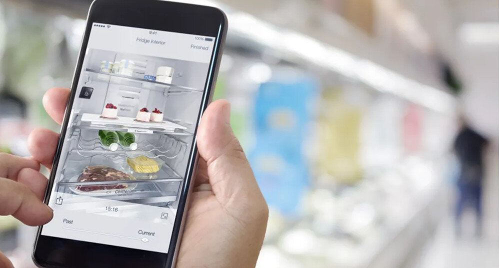 LODÓWKA BOSCH KFI96AXEA MD smartfon telefon tablet aplikacja zdalne sterowanie Home Connect połączenie wifi powiadomienia diagnostyka Oświetlenie