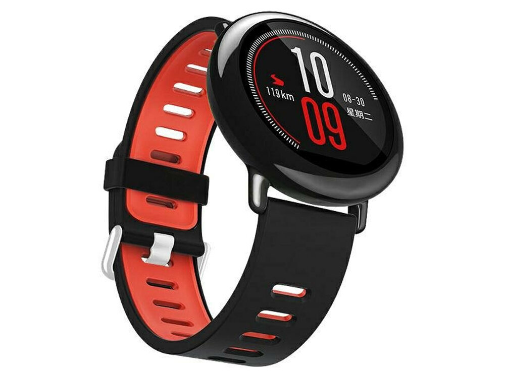 BELINE Double Color miękkiego silikonu dwukolorowy wygląd Regulowane zapięcie z wytrzymałej stali nierdzewnej wielu modeli smartwatchy - pasek na zegarku od przodu