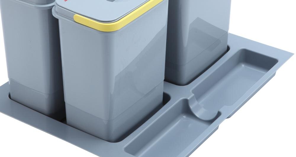 TEKA Eco Easy 60 12L + 2x5L sortownik odpady szafka montaż szuflada prowadnice stalowe udźwig wysokość