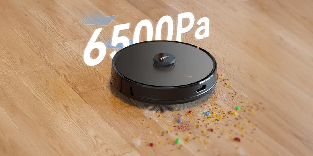 Robot sprzątający IMOU Vacuum Cleaner RV1 Pro Max definicja czystości  głębokie czyszczenie dostosowanie moc ssania brud kurz sierść powierzchnia dywany pakrkiety płytki