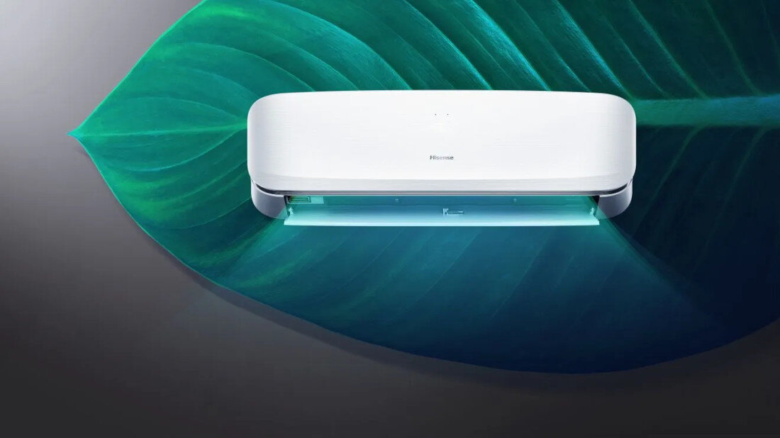 Klimatyzator Split, Pompa ciepła powietrze - powietrze HISENSE Fresh Air QJ35XJ3AG AS35XJ3EW 3.5 KW z usługą montażu Oszczędność energii wygoda użytkowania technologia Full DC Inverter funkcji oszczędzania energii statystyki śledzenie aplikacja zarządzanie