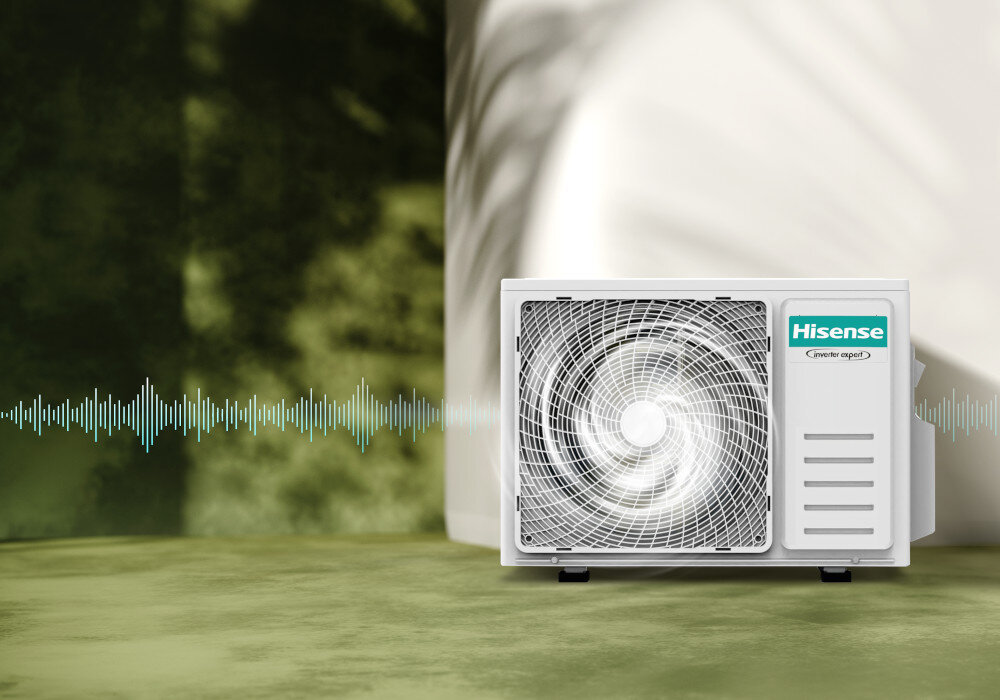 Klimatyzator HISENSE Split Energy Pro Plus QG25 niski poziom halasu cicha praca