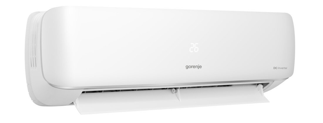 Klimatyzator Split, Pompa ciepła powietrze - powietrze GORENJE Pandora AST-18UW4RXSKG01G Podwójne samooczyszczanie pozytywnie wpływa na samopoczucie użytkowników zdjęcie na białym tle ukosem