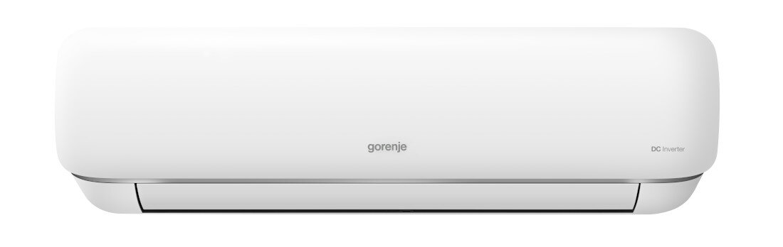 Klimatyzator Split, Pompa ciepła powietrze - powietrze GORENJE Pandora PAN70IN KG PAN70OUT2 Oszczędność energii Wysoka klasa energetyczna A++  A+ Technologia inwerterowa prezentacja na białym tle na wprost