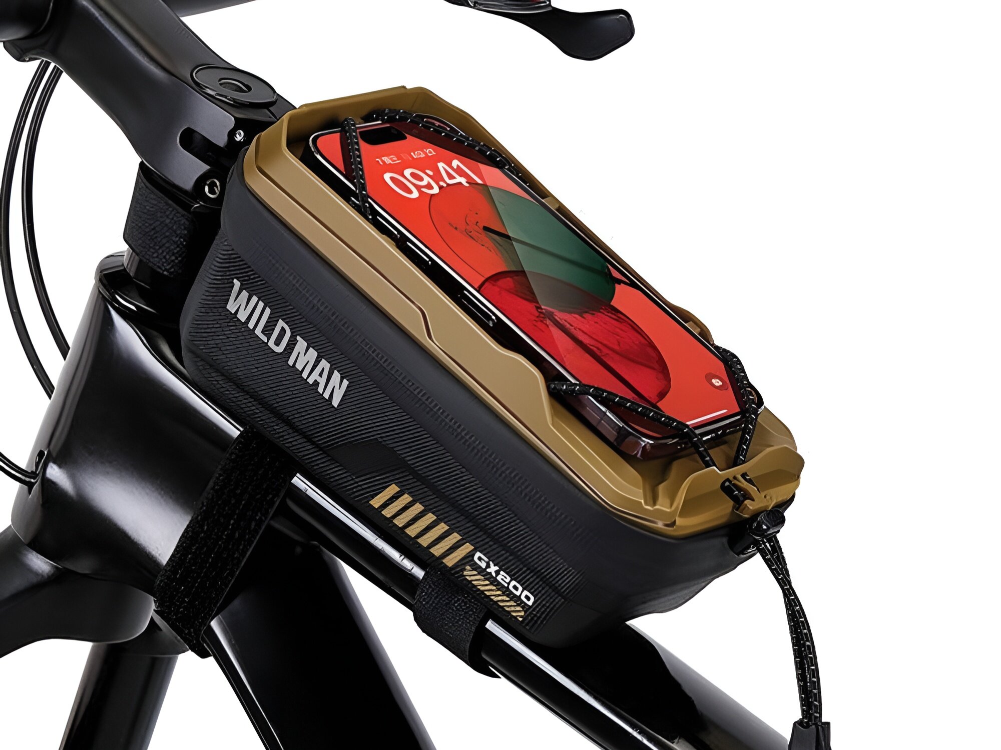 Torba rowerowa na ramę WILDMAN GX200
            torba rowerowa z przymocowanym telefonem sakwa pokrowiec etui