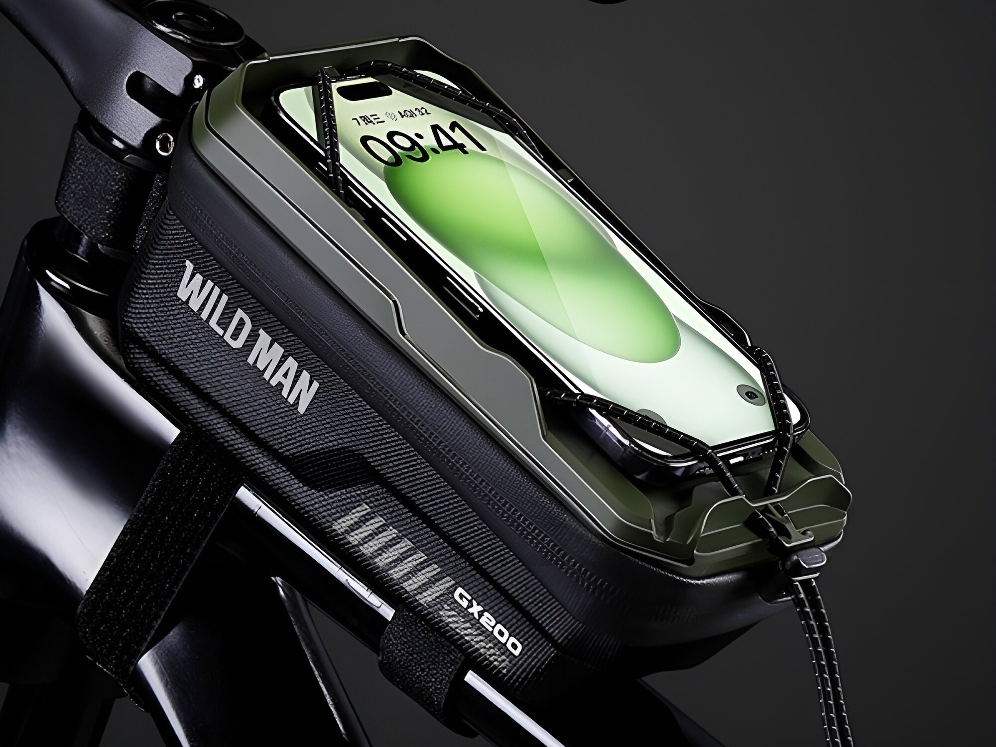 Torba rowerowa na ramę WILDMAN GX200
torba rowerowa z przymocowanym telefonem sakwa pokrowiec etui