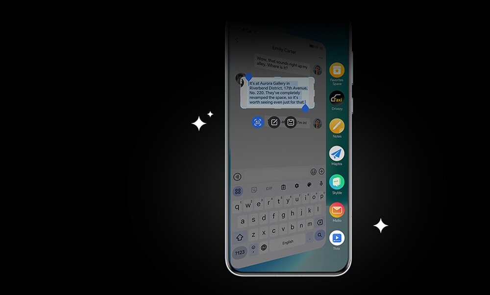Smartfon HONOR Magic 7 Pro Magiczy Portal 2.0 aplikacja na ekranie