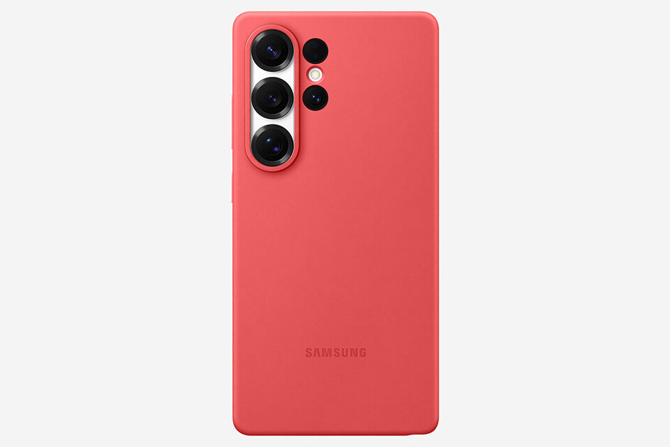 Czerwone etui Silicone Case dla Galaxy z serii S25 Czerwone etui Silicone Case dla Galaxy z serii S25