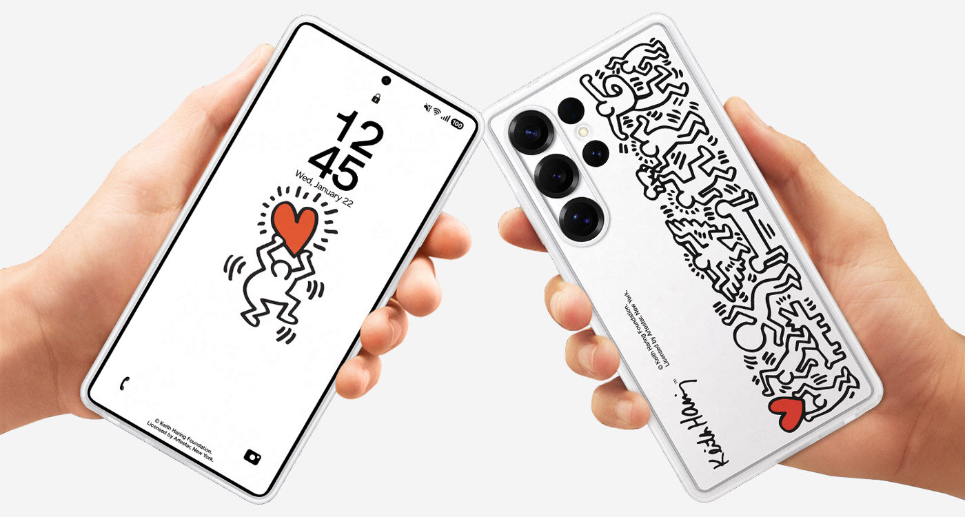 Dwa smartfony Galaxy S25 Ultra w etui Flipsuit Case Dwa smartfony Galaxy S25 Ultra w etui Flipsuit Case