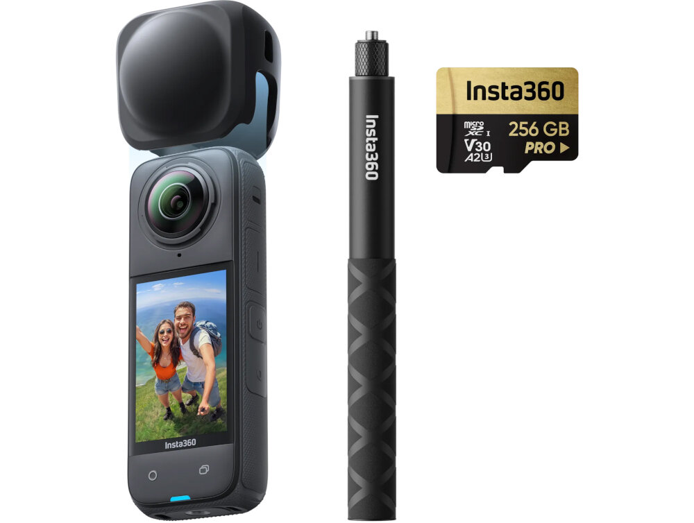 Kamera sportowa INSTA360 X4 - zestaw elementy wyposazenia