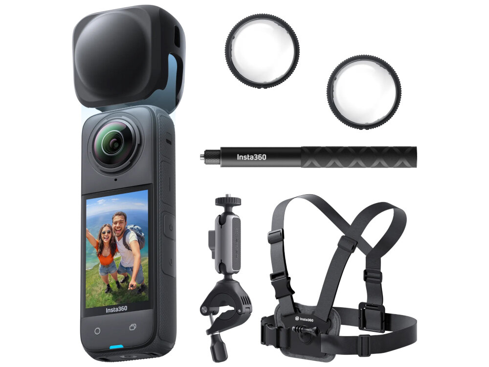 Kamera sportowa INSTA360 X4 - zestaw elementy wyposazenia