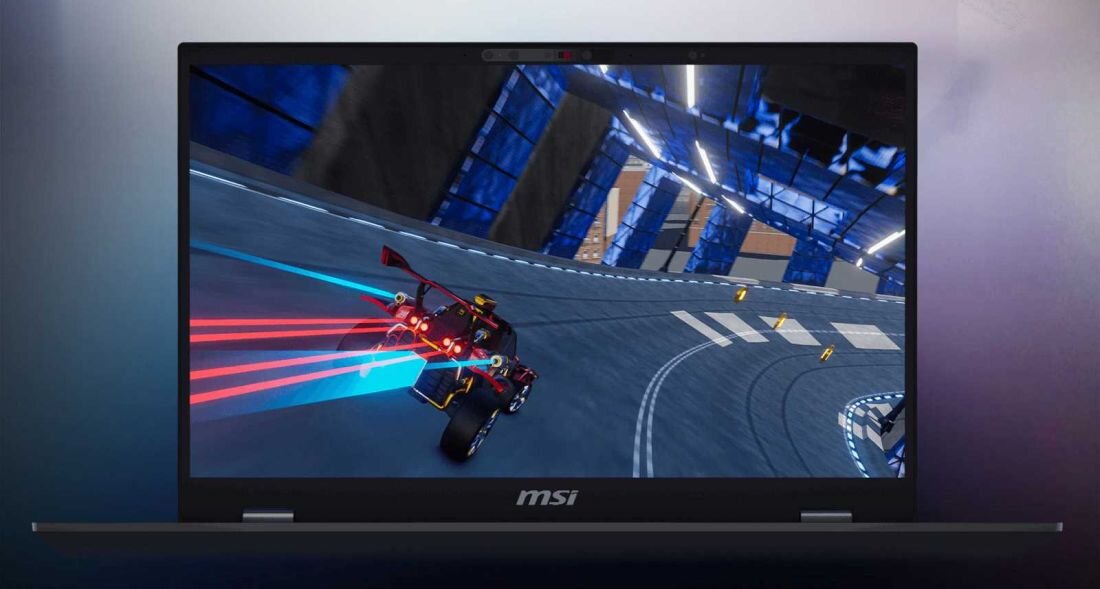 Laptop MSI Prestige 16 AI+ Evo potężny i wydajny, dobry dla graczy szukających wyskoiej jakości sprzętu.  - Optymalizacja z MSI AI Engine