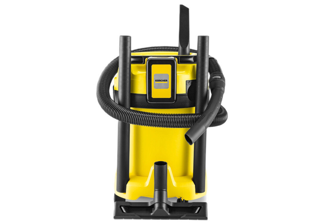 Odkurzacz KARCHER WD 3-18 V-17/20 1.628-550.0 Czas pracy przechowywanie akcesoriów Schowek na wężyk, rury i ssawkę podłogową porządek ułatwienie akcesoria możliwości
