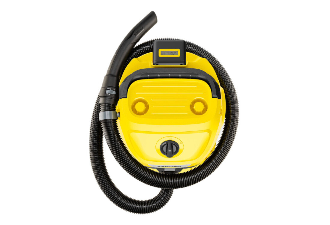 Odkurzacz KARCHER WD 3-18 V-17/20 1.628-550.0 Komfort użytkowania wymiary konstrukcja przenoszenie ułatwienie ergonomiczny uchwyt Intuicyjny przełącznik obrotowy półka na narzędzia