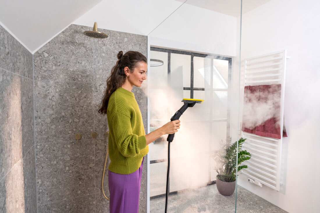 Parownica KARCHER SC 3 EasyFix Zestaw z ssawką do okien EU 1.513-664.0 Szybkie rozpoczęcie pracy Czas nagrzewania łatwo zaplanować obowiązki