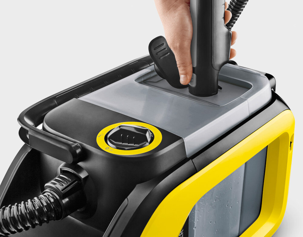 Odkurzacz piorący KARCHER SE 3-18 Battery Set 1.081-509.0 Cicha praca Poziom hałasu 70 dB czyszczenie komfort wygoda