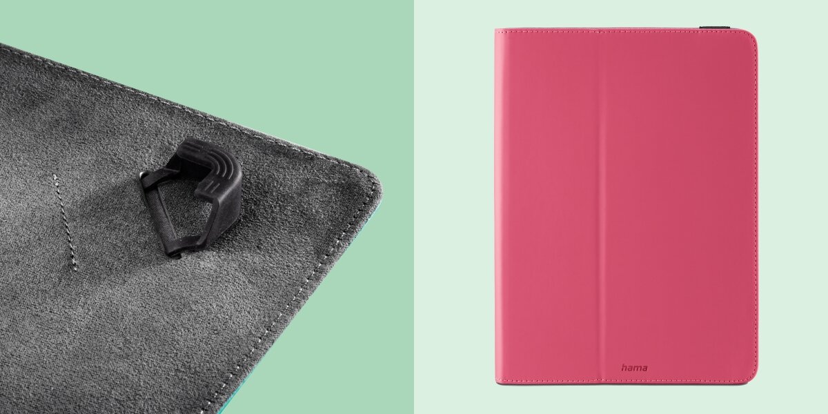 Etui HAMA Xpand Karmazynowy Dopasowanie do wielu modeli zbliżenie na silikonowy narożnik