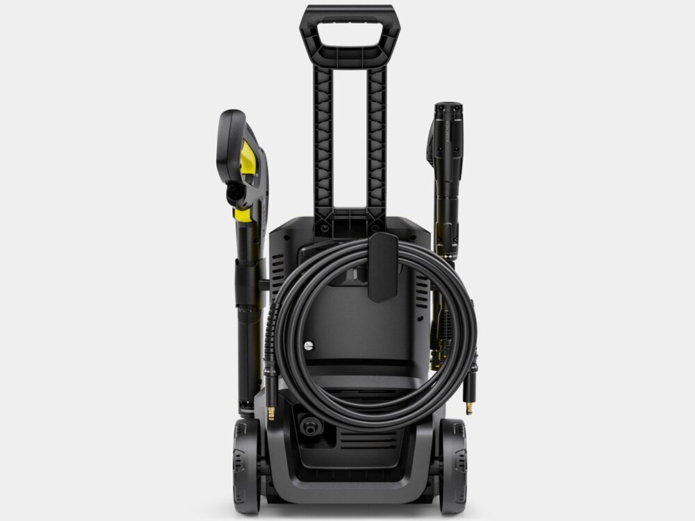 Myjka ciśnieniowa KARCHER K6 Car tył urządzenia z wężem, lancą i dyszą