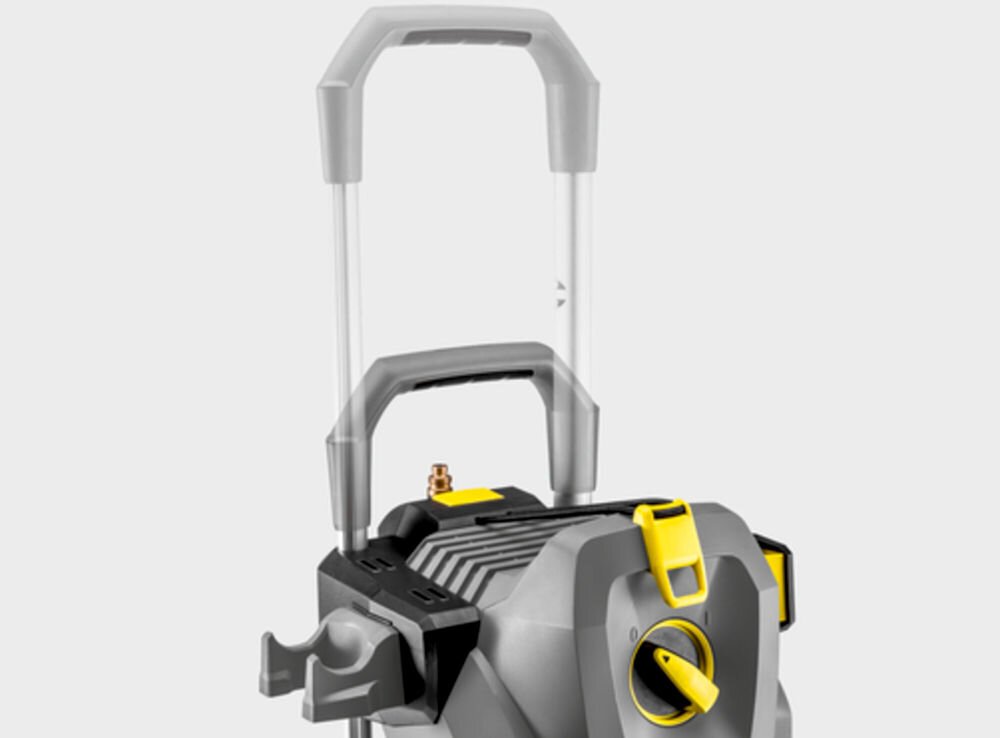 Myjka ciśnieniowa KARCHER HD 7/14-4M Plus 1.524-932.0 białe tło myjka składana rączka moc mobilność ergonomia składany uchwyt transportowy ułatwiony transport i przechowywanie praktyczne schowki na akcesoria solidna ergonomiczna budowa wszechstronne rozwiązanie