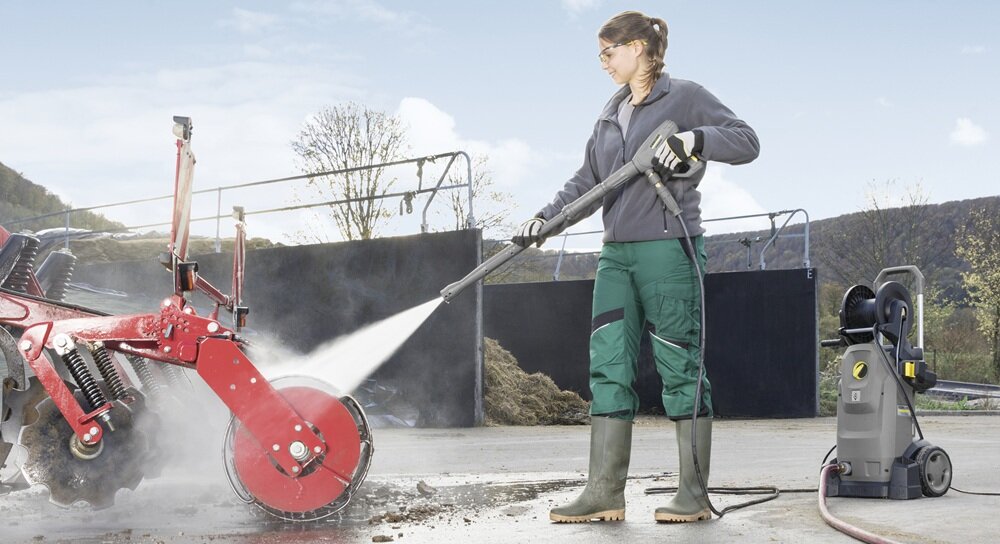 Myjka ciśnieniowa Kärcher HD 6/16-4 M Plus w użyciu