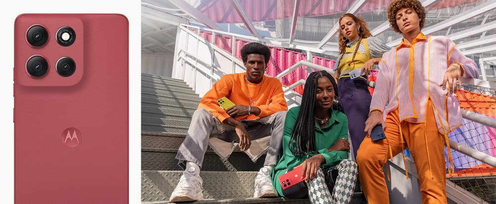 Smartfon MOTOROLA Moto G86 Power  Aparat 50 Mpx z matrycą Sony LYTIA OIS (Optical Image Stabilization) Obiektyw szerokokątny 8 Mpx