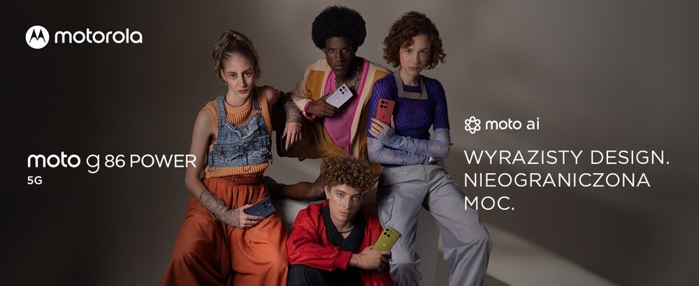 Smartfon MOTOROLA Moto G86 Power kv lifestyle początek opisu sekcja nagłówkowa