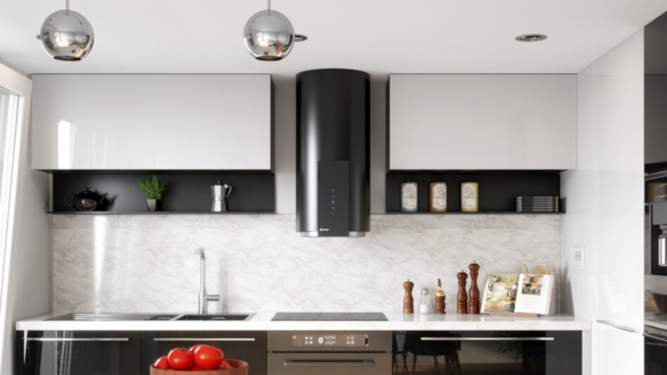 Okap GLOBALO Roxano 39.1 Czarny - Cicha Praca