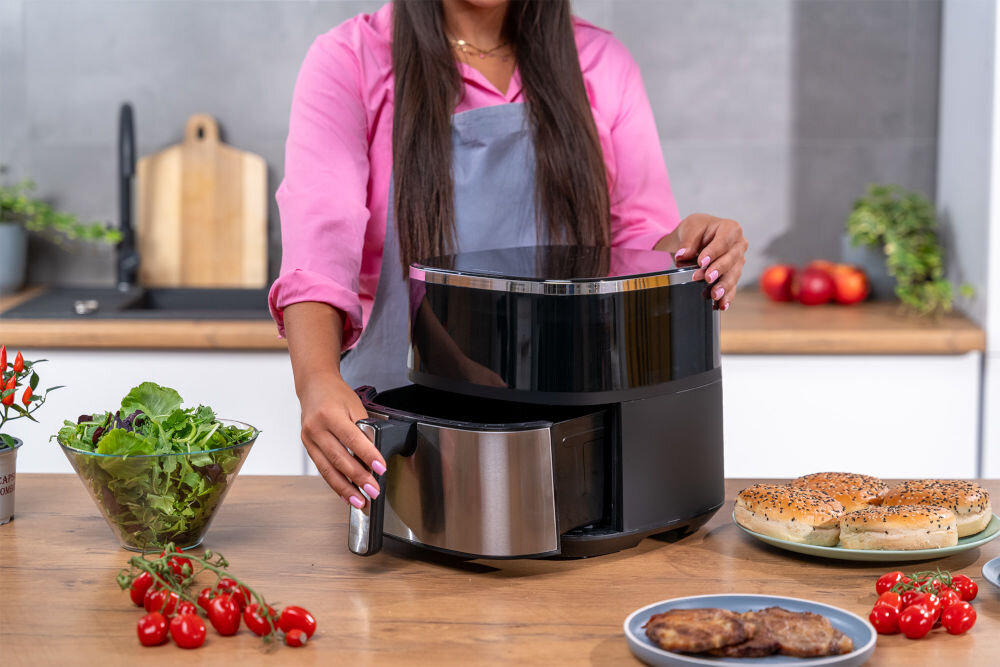 Air fryer GOTZE & JENSEN AF600X Czarny mniej oleju zdrowe smażenie