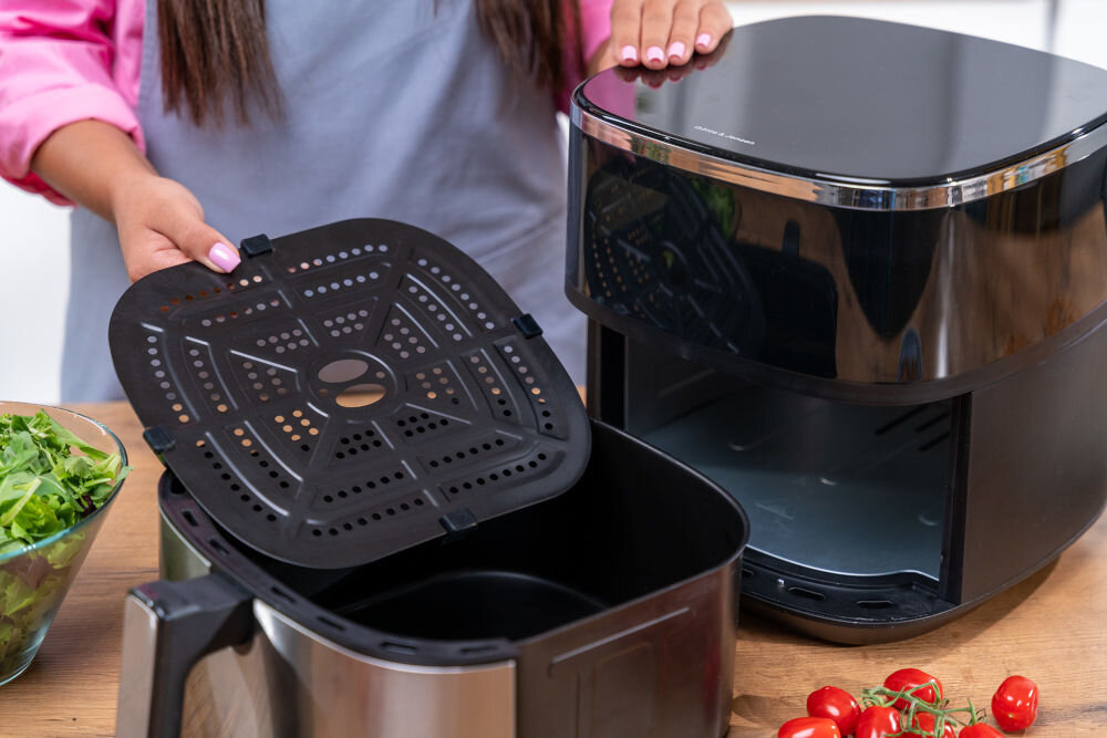Air fryer GOTZE & JENSEN AF600X Czarny tacka ociekowa perforowana